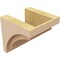Ekena Millwork 8"W x 8"D x 8"H Wide Rivera Rough Cedar Woodgrain TimberThane Corbel, Primed Tan CORUR08X08X08RIVRCPR - alternate 4
